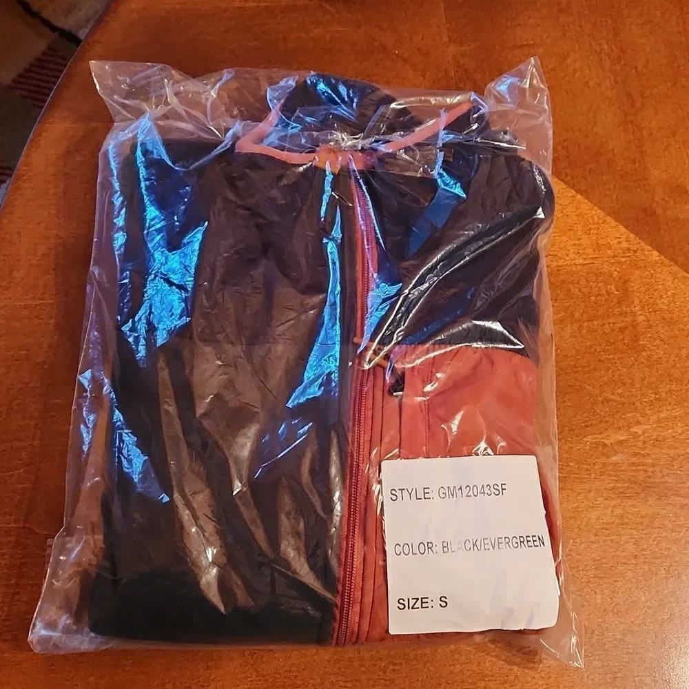 Grays Peak REI Zip Up Fleece Outdoor Activewear Sweater Small, Evergreen & Black